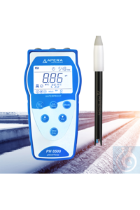 PH8500-WW Portable pH Meter for Wastewater Treatment, with Data Management...